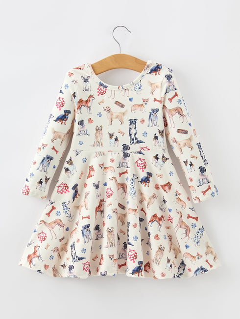 fall-dog-print-girls-long-sleeve-twirl-dress-sophias-style-2