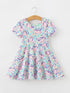unicorn-floral-print-girls-short-sleeve-twirl-dress-sophias-style-6