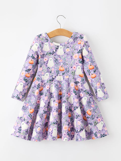 halloween-ghost-pumpkin-girls-long-sleeve-twirl-dress-sophias-style-8