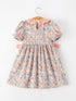 fall-floral-girls-dress-smocked-ruffle-neck-bow-sophias-style-2
