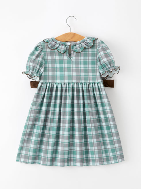 plaid-moose-smocked-girls-puff-sleeve-dress-sophias-style-2