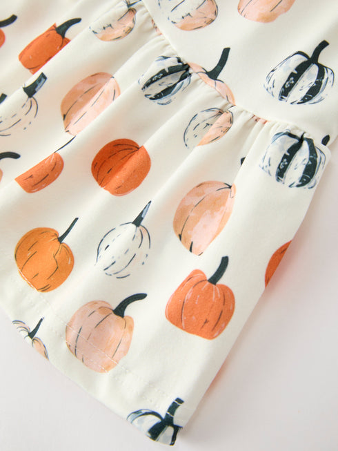 fall-pumpkin-puff-sleeve-girls-dress-sophias-style-5