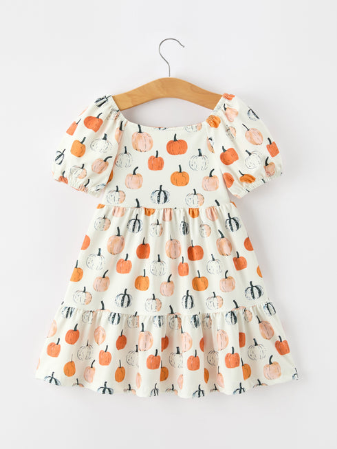 fall-pumpkin-puff-sleeve-girls-dress-sophias-style-2