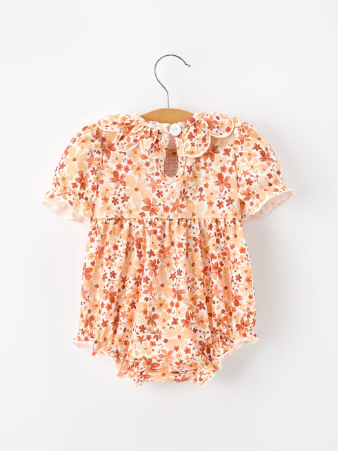 fall-rust-floral-baby-romper-smocked-petal-collar-sophias-style-2