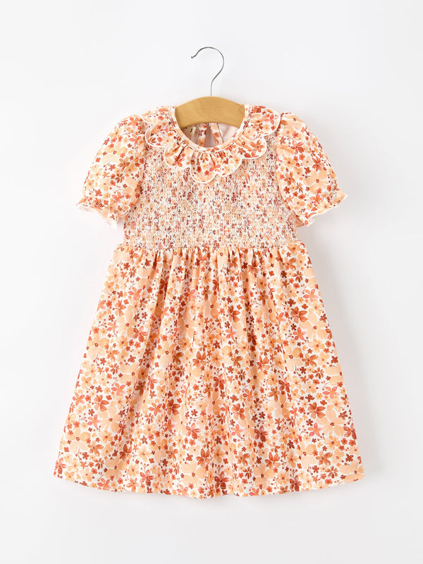 fall-rust-floral-baby-girls-dress-smocked-petal-collar-sophias-styleDress-1