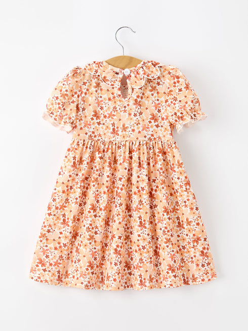 fall-rust-floral-baby-girls-dress-smocked-petal-collar-sophias-style-2