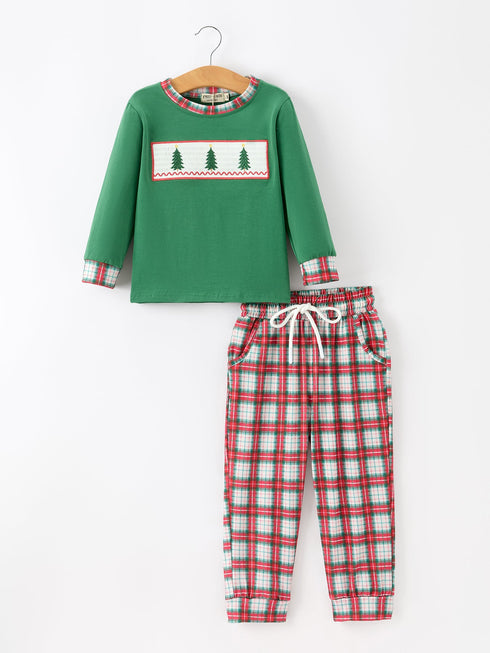 christmas-tree-plaid-boys-set-long-sleeve-top-pants-sophias-styleOutfit-1