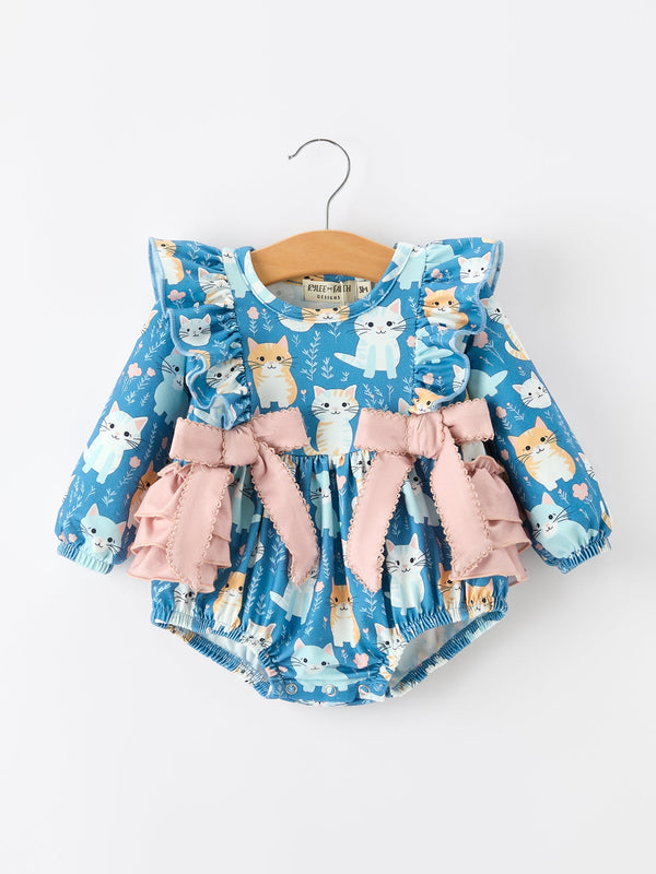 fall-cat-print-girls-long-sleeve-romper-sophias-styleRomper-1