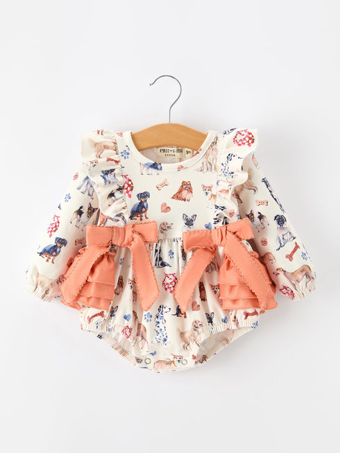 fall-dog-print-girls-long-sleeve-ruffle-bow-romper-sophias-styleRomper-1