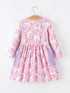 pink-unicorn-girls-pocket-dress-rainbow-star-print-sophias-style-2