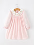 pink-goose-embroidered-baby-girl-dress-peter-pan-collar-bow-dress-sophias-styleDress-1