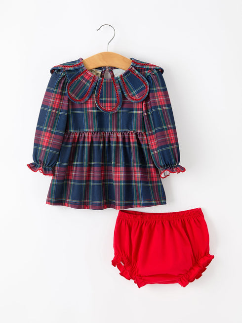 fall-plaid-girl-set-petal-collar-puff-sleeve-bloomer-sophias-styleRomper-1