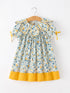 floral-girls-dress-peter-pan-collar-yellow-trim-puff-sleeve-dress-sophias-styleDress-1