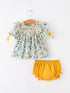 floral-girls-outfit-set-yellow-puff-sleeve-top-bloomers-set-sophias-styleRomper-1