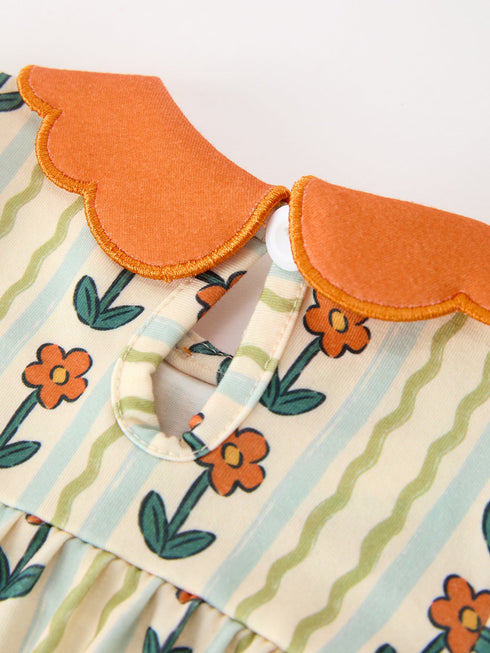 fall-floral-stripe-baby-romper-petals-collar-smocked-puff-sleeve-sophias-style-5