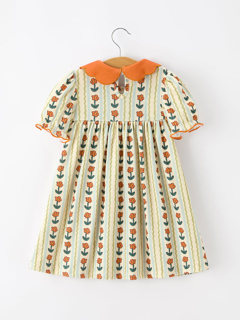 fall-floral-stripe-girls-dress-petals-collar-smocked-puff-sleeve-sophias-style-2