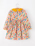 floral-girls-dress-yellow-velvet-collar-bow-puff-sleeve-dress-sophias-style-2