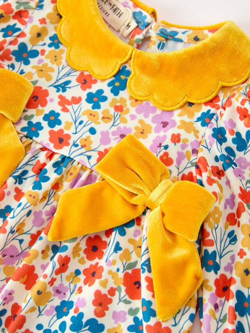 floral-baby-girl-outfit-set-yellow-velvet-collar-bow-bloomers-sophias-style-3