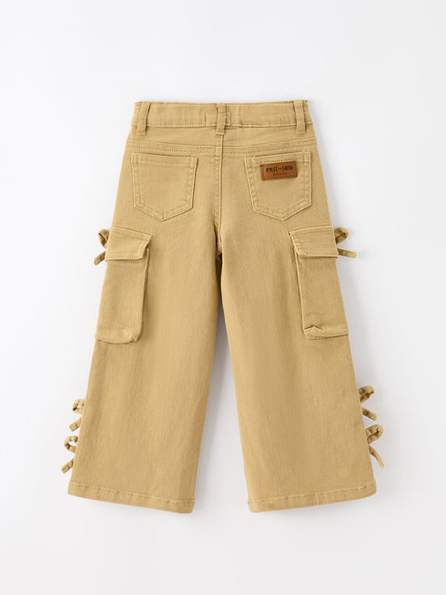girls-solid-cargo-leggings-side-bow-pocket-wide-leg-pants-sophias-style-2
