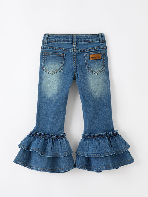 girls-denim-leggings-ruffle-bell-bottom-pants-sophias-style-2