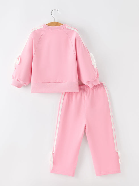 girls-pink-bow-trim-sweatshirt-and-pants-set-sophias-style-8