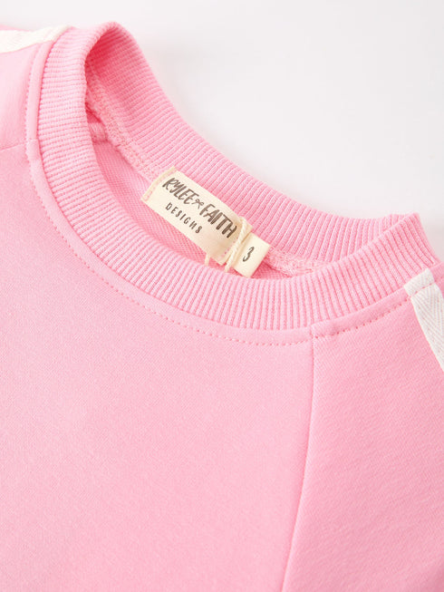 girls-pink-bow-trim-sweatshirt-and-pants-set-sophias-style-9