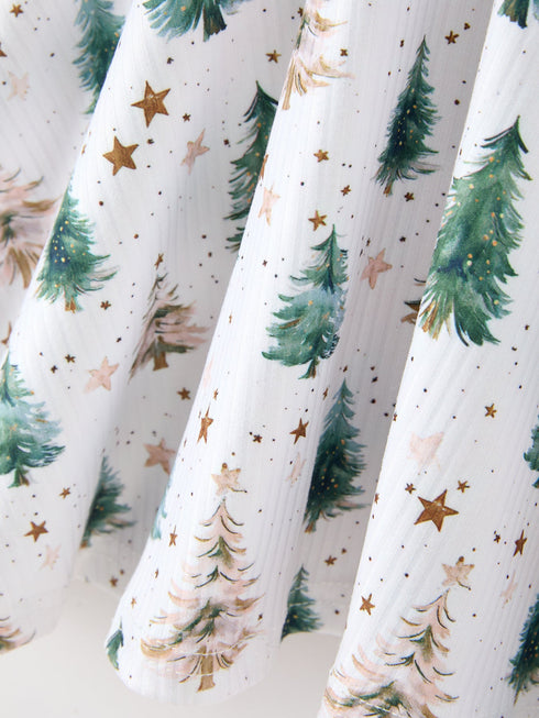 girls-christmas-tree-star-ribbed-print-twirl-dress-sophias-style-5
