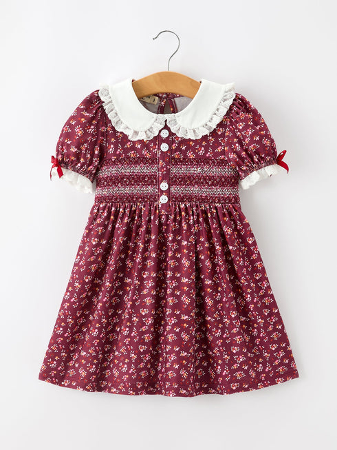 burgundy-floral-smocked-girls-dress-peter-pan-collar-lace-trim-sophias-styleDress-1