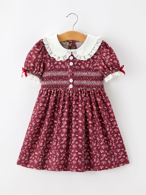 burgundy-floral-smocked-girls-dress-peter-pan-collar-lace-trim-sophias-styleDress-1