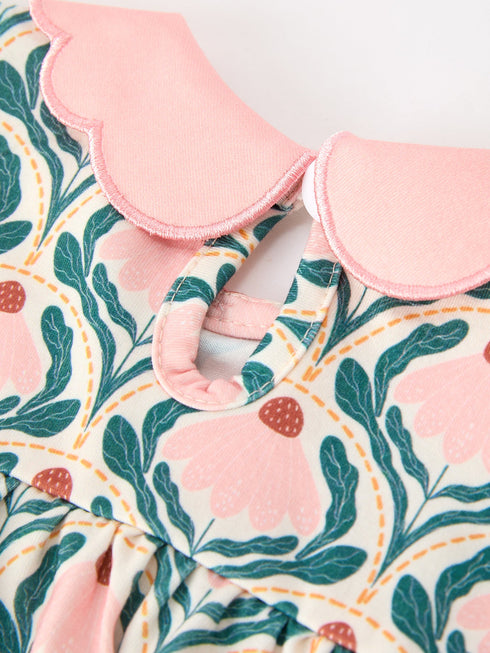 fall-geometric-floral-baby-romper-petals-collar-smocked-sophias-style-5