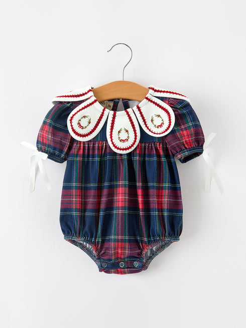 navy-red-christmas-plaid-wreath-baby-girl-bubble-romper-sophias-style-5