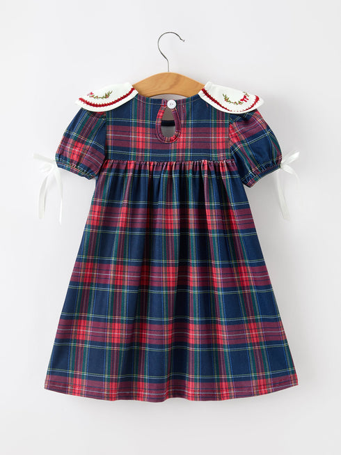 navy-red-christmas-plaid-wreath-embroidered-girl-dress-sophias-style-7