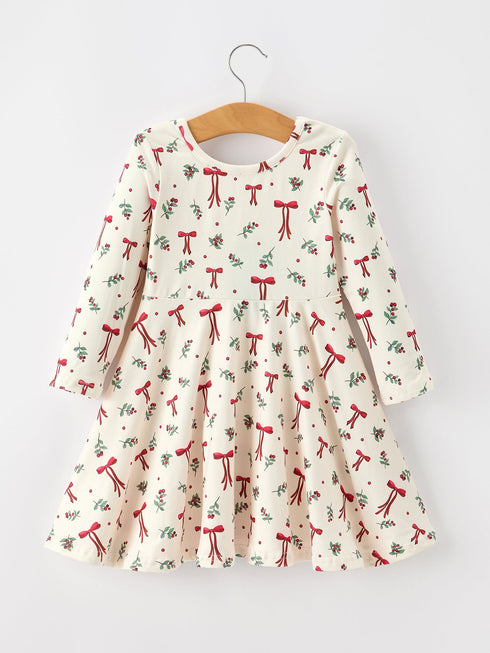 girls-christmas-bow-berry-print-twirl-dress-sophias-style-2