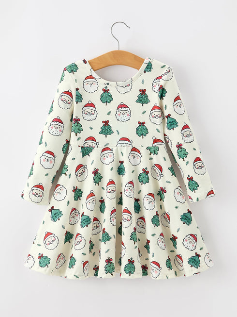 girls-santa-christmas-tree-print-twirl-dress-sophias-style-2