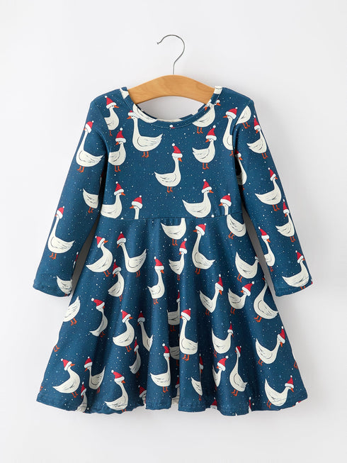 christmas-girls-goose-twirl-dress-navy-long-sleeve-dress-sophias-styleDress-1