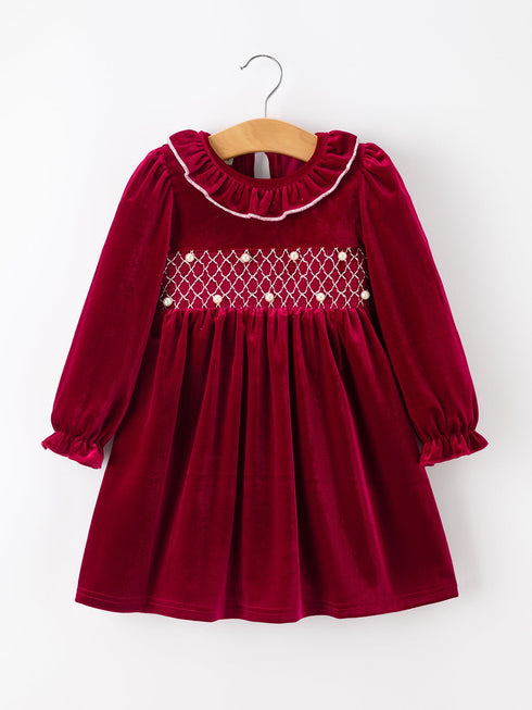 christmas-velvet-smocked-girls-dress-with-pearl-detail-sophias-style-6