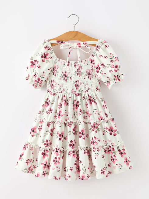 floral-ruffle-girls-dress-puff-sleeve-party-dress-sophias-style-2