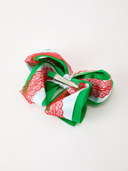 christmas-red-lace-green-layered-bow-hair-clip-6-3-inches-sophias-style-4