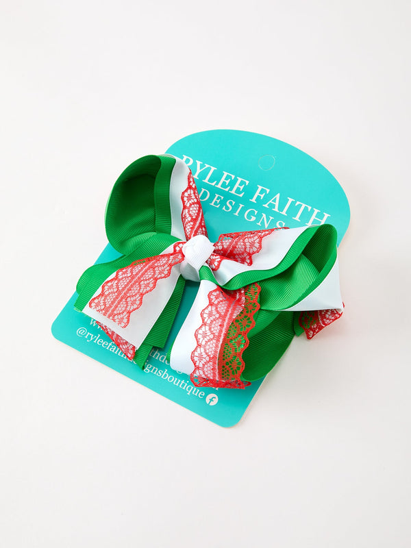 christmas-red-lace-green-layered-bow-hair-clip-6-3-inches-sophias-styleBows-1