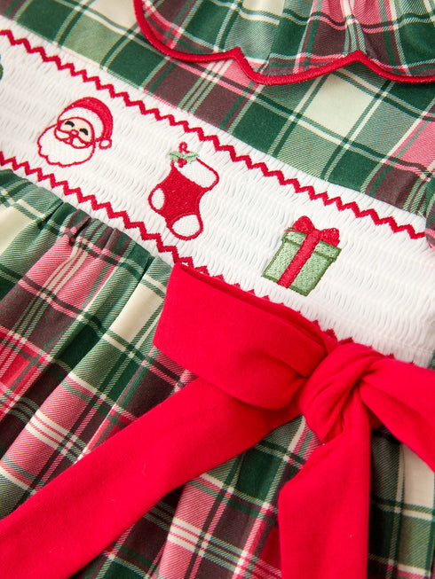 christmas-girls-plaid-smocked-ruffle-collar-bow-dress-sophias-style-4