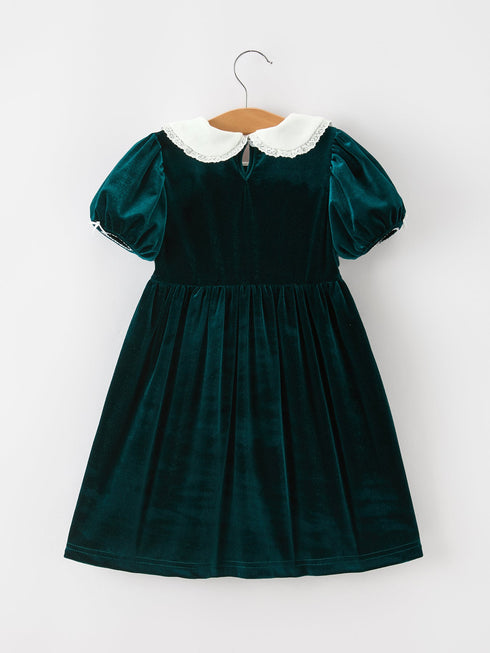girls-emerald-green-velvet-lace-collar-christmas-dress-rylee-faith-sophias-style-2