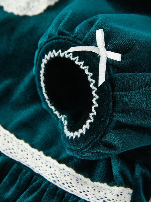 girls-emerald-green-velvet-lace-collar-christmas-dress-rylee-faith-sophias-style-4
