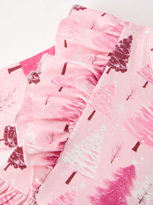 christmas-tree-print-girls-pink-ruffle-long-sleeve-dress-sophias-style-4
