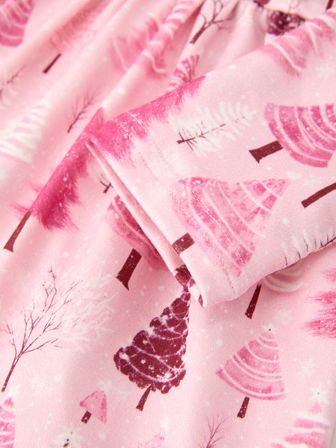 christmas-tree-print-girls-pink-ruffle-long-sleeve-dress-sophias-style-5