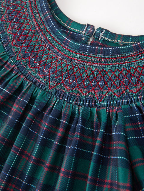 christmas-girls-plaid-smocked-dres-puff-sleeves-sophias-style-3