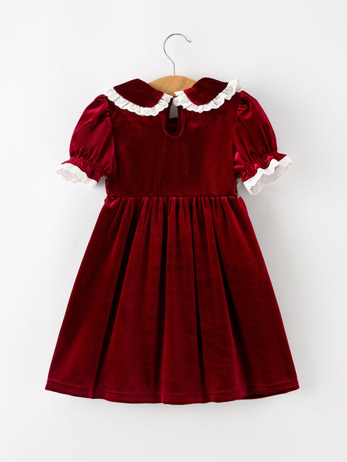 christmas-burgundy-velvet-girls-smocked-pearl-lace-collar-dress-sophias-style-2