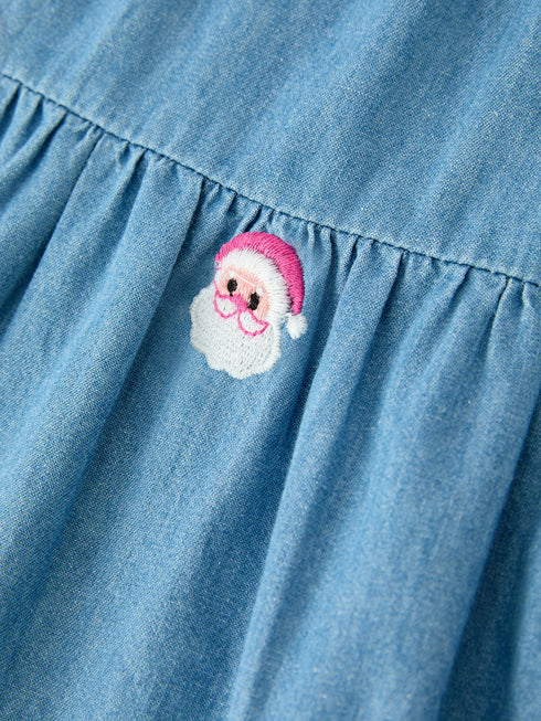 christmas-santa-embroidered-girls-denim-dress-rylee-faith-sophias-style-4