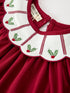 christmas-holly-embroidered-girls-dress-petals-collar-puff-sleeve-sophias-style-3
