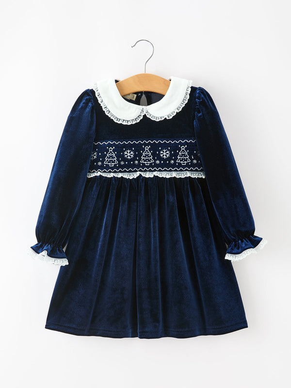 christmas-tree-girls-navy-velvet-smocked-lace-dress-rylee-faith-sophias-styleDress-1