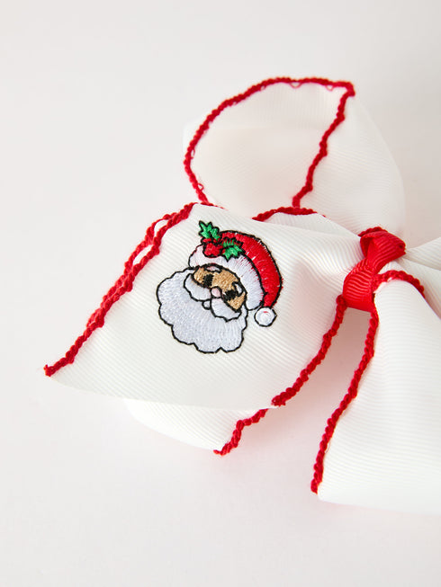 girls-christmas-santa-embroidered-6-25-hair-bow-white-pink-sophias-style-4